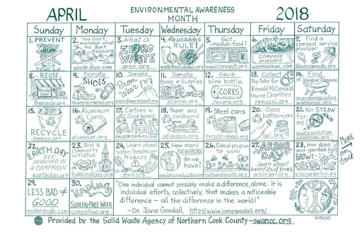 April Calendar 2018