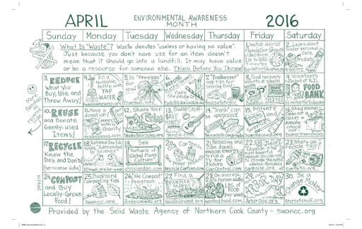 April Calendar 2016